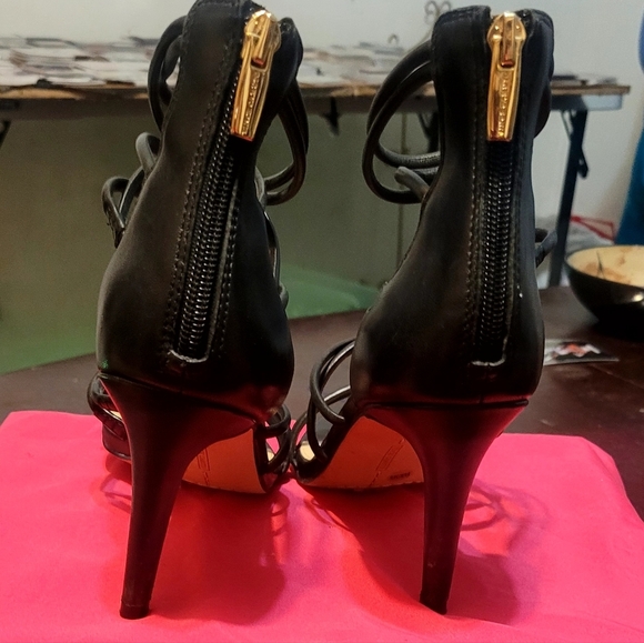 Vince Camuto Black Strappy Heels - Picture 2 of 12